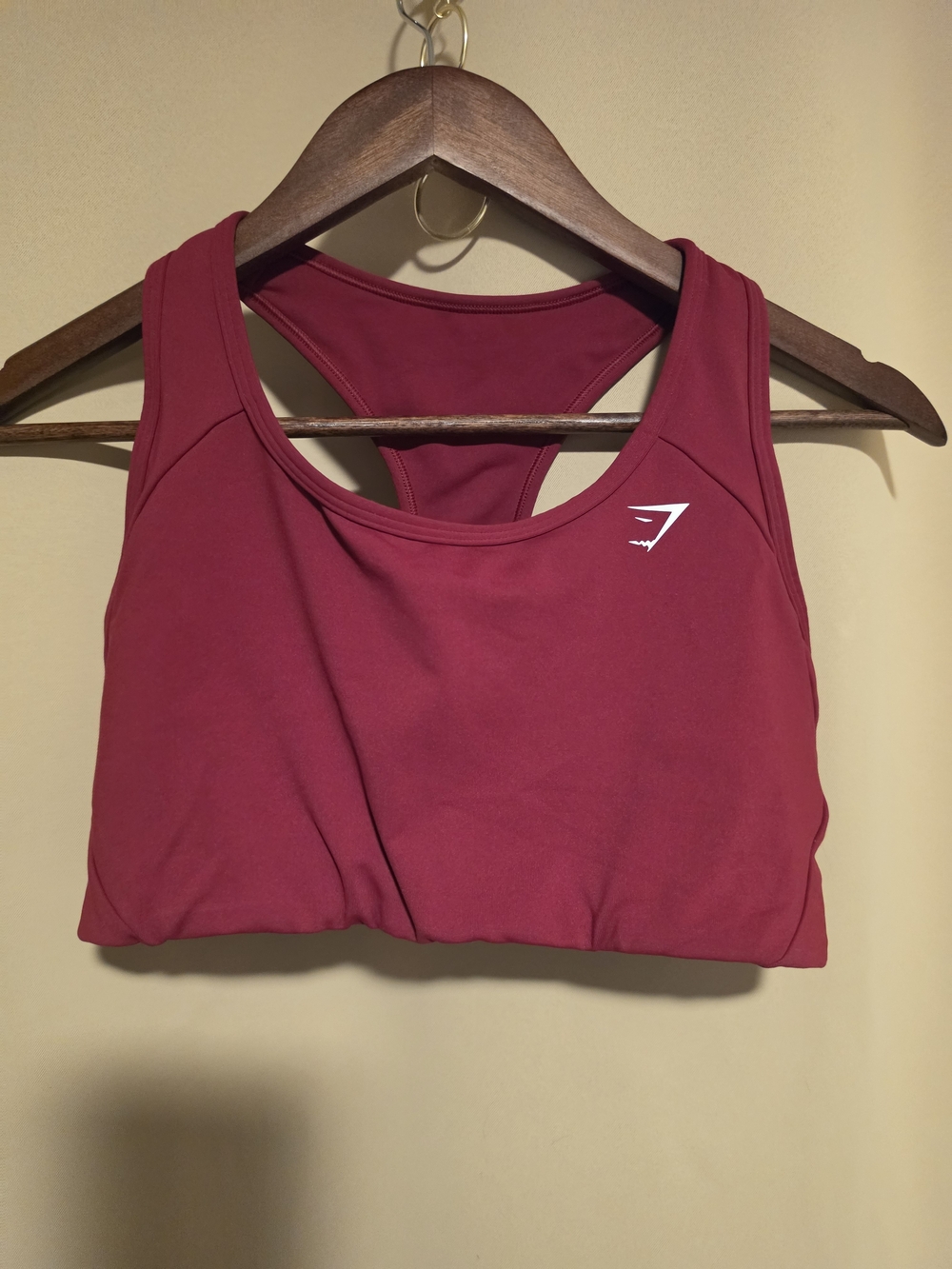 Gymshark Women's Maroon Racerback Sports Bra